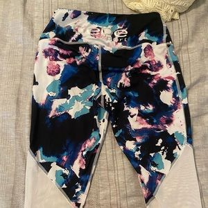Bebe Tie Dye Cropped Legging
